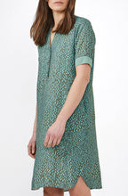 Green Patterned Shift Dress
