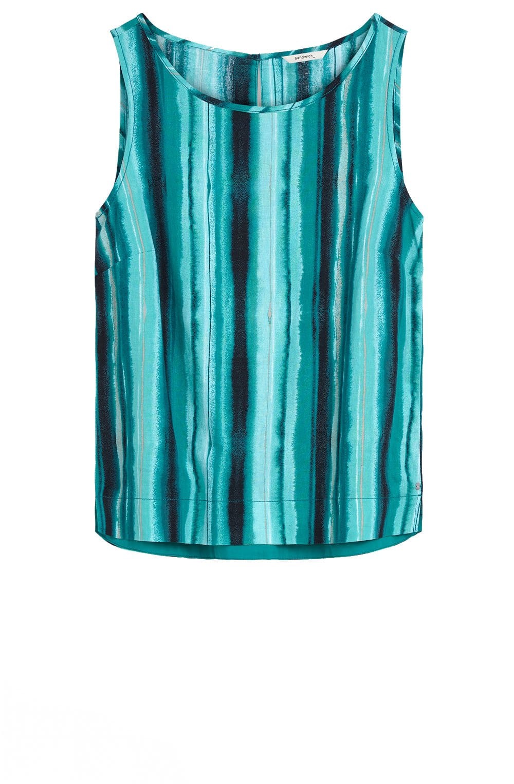 Green Striped Blouse