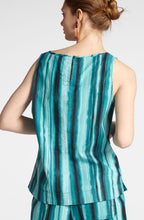 Green Striped Blouse