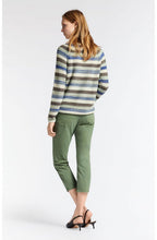 Green Striped Knit Jumper