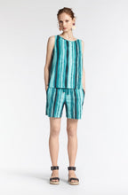 Green Striped Shorts