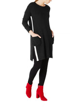 Grey Black Knit Tunic