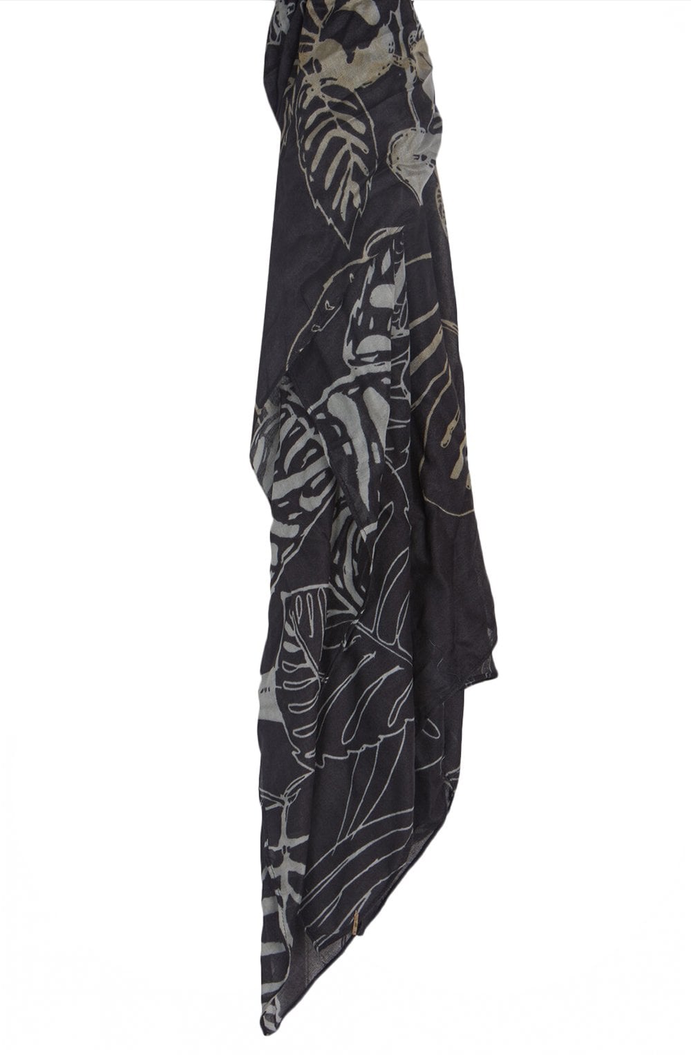 Grey Bold Print Scarf