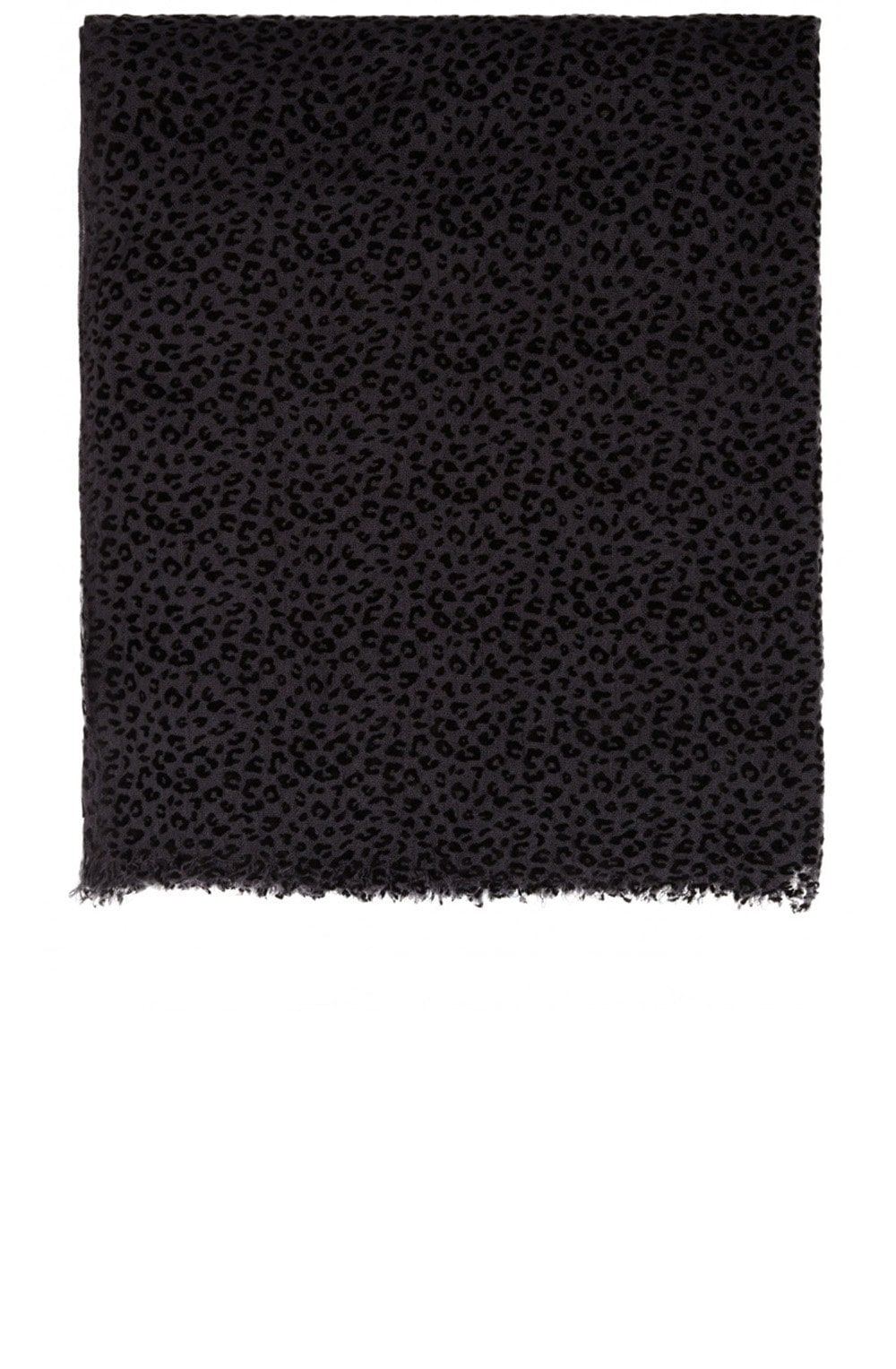 Grey Fine Animal Print Scarf