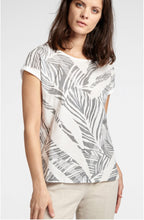 Grey Leaf Design T Shirt