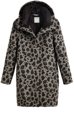Grey Leopard Print Coat