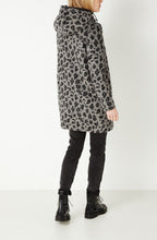 Grey Leopard Print Coat