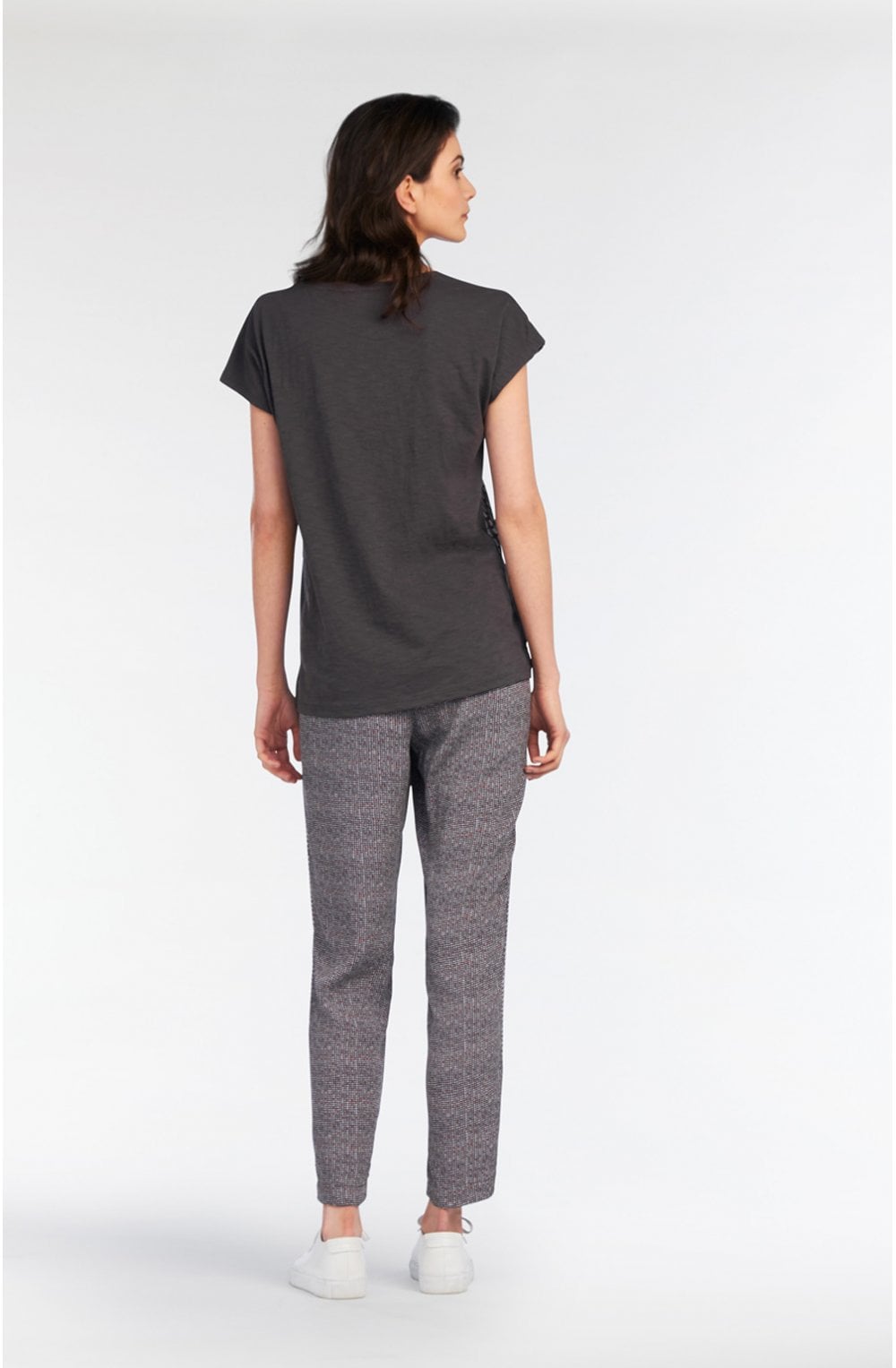 Grey Patterned Jersey T Shirt