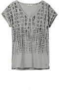 Grey Patterned Jersey T Shirt