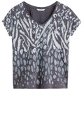 Grey Patterned T Shirt