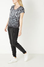 Grey Patterned T Shirt