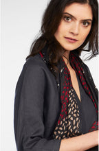 Grey & Pink Patterned Scarf