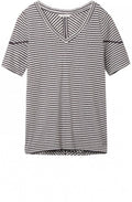 Grey Striped Jersey T Shirt