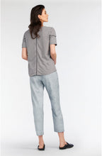 Grey Striped Jersey T Shirt