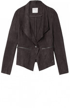 Grey Suede Effect Jacket