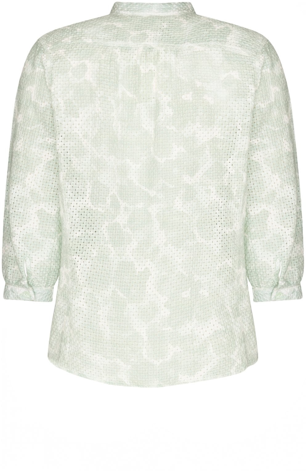 Ice Flow Fine Diamond Broderie Anglaise Sleeve Blouse