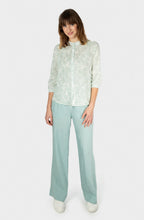 Ice Flow Fine Diamond Broderie Anglaise Sleeve Blouse