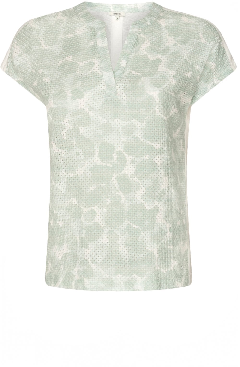 Ice Flow Fine Diamond Broderie Anglaise T Shirt