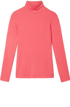 Intense Pink Polo Neck Top