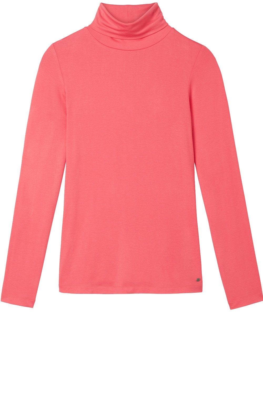 Intense Pink Polo Neck Top