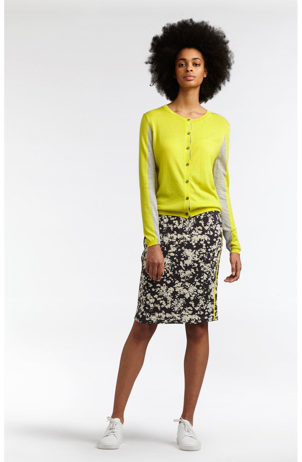 Iron Floral Jersey Skirt