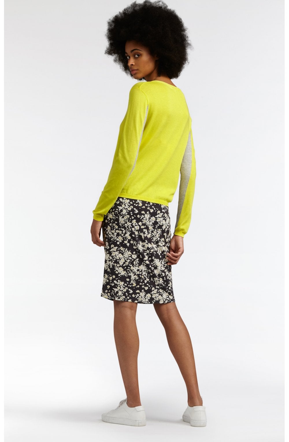 Iron Floral Jersey Skirt
