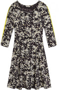 Iron Floral Print Jersey Dress