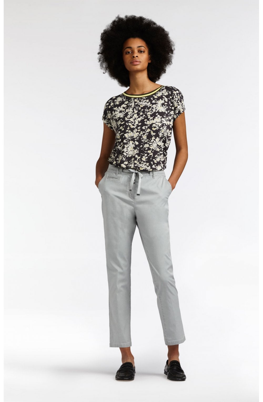 Iron Floral Print Jersey Top