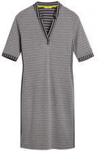 Iron Grey Striped Jersey Dress