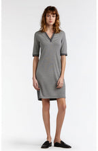 Iron Grey Striped Jersey Dress