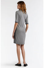 Iron Grey Striped Jersey Dress