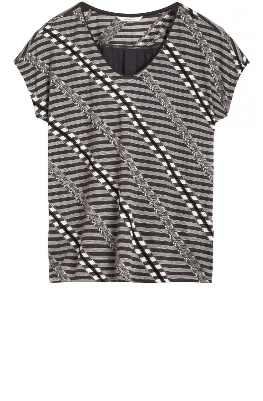 Iron Stripe Design Top