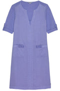 Jacaranda Purple Linen Dress