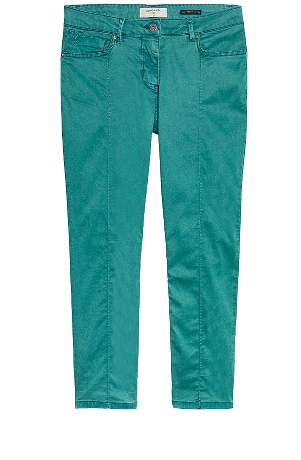 Kayaking Green Copped Trousers