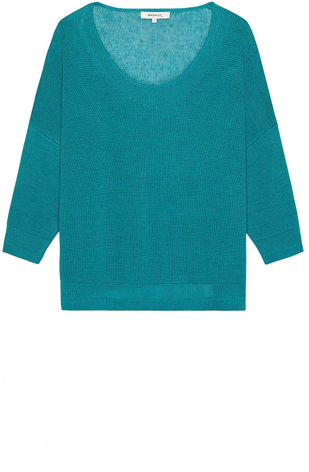 Kayaking Green Knit Jumper