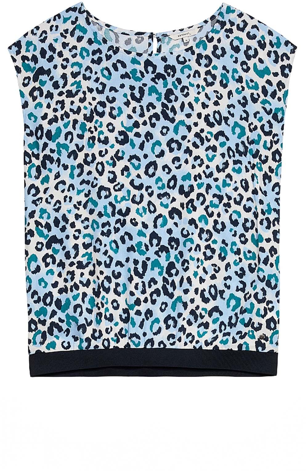 Kayaking Leopard Print Blouse