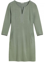 Khaki Green Jersey Dress