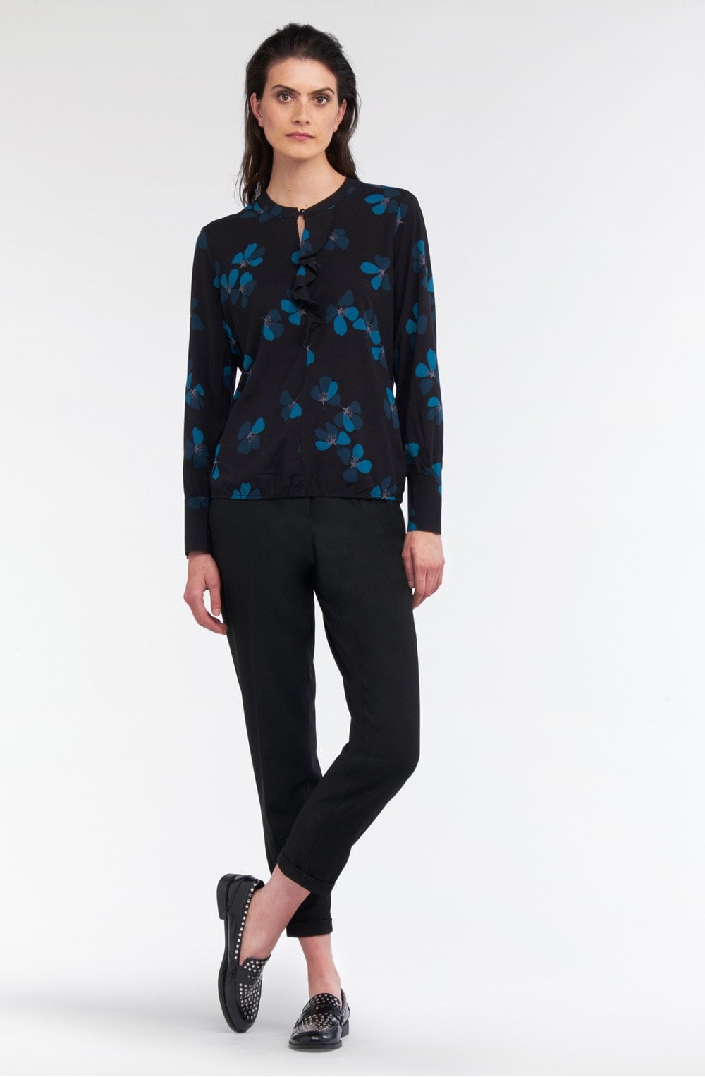 Lagoon Floral Print Blouse