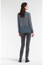 Lagoon Geometric Print Blouse