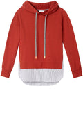 Layered Effect Hooded Sweatshirt