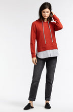 Layered Effect Hooded Sweatshirt
