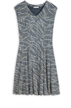 Leaf Design Jersey Dress