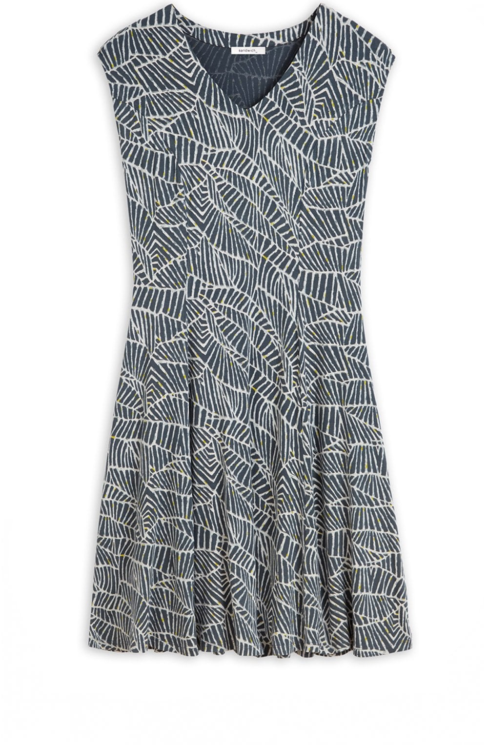 Leaf Design Jersey Dress