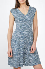Leaf Design Jersey Dress