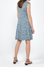 Leaf Design Jersey Dress