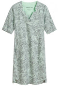 Leaf Patterned Shift Dress