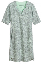 Leaf Patterned Shift Dress