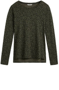 Leopard print jersey Top