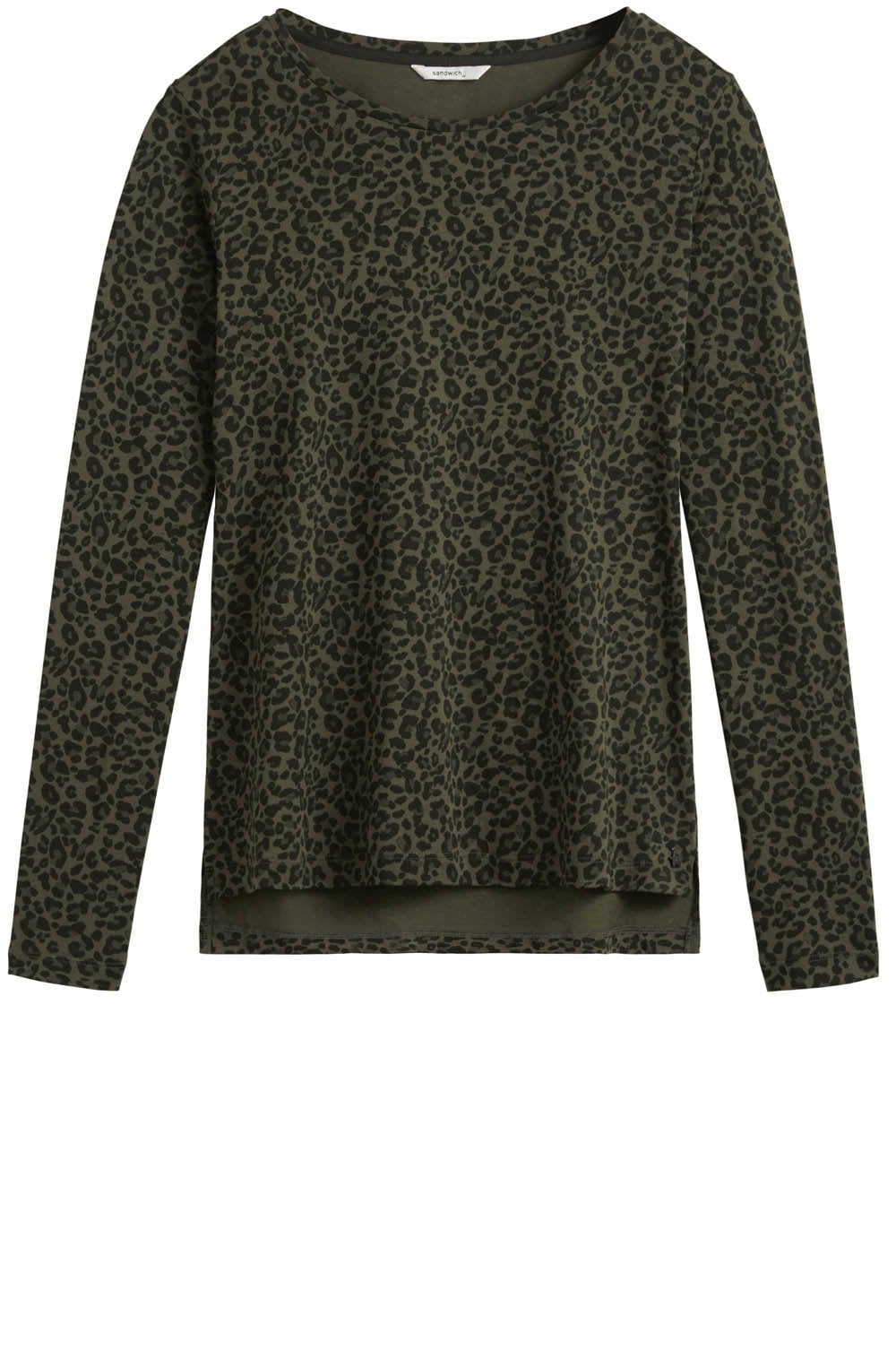 Leopard print jersey Top