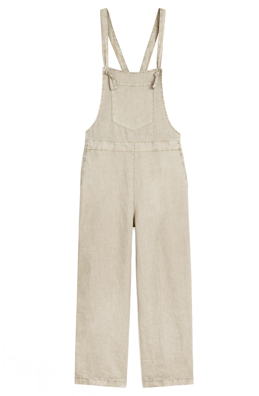 Light Khaki Linen Jumpsuit